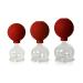 Lauschaer glass 3er cupping glass set with ball 45-55-65mm for professional medical fireless cupping hand-blown hand-shaped cupping glass cupping glass