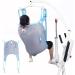 Full Body Patient Lift Sling Mesh with Commode Cutout Divided Leg Shower Sling Breathable and Durable Medical Transfer Belt for Disabled and Elderly(Small)