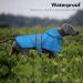 Weesiber Waterproof Dog Raincoat - Adjustable Reflective Jacket | Medium Blue - Buy Online on GoSupps.com