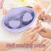 Nail Soaking Bowl Dip Remover Tray Manicure Hand Bath Dish Foldable Silicone Design Professional-Grade Comfort Salon and Home Spa Use 9.06x6.69x3.15 Inches Pink 1 Piece Purple - Buy Online on GoSupps.com