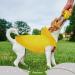 Ultra-Light 100% Waterproof Dog Rain Coat with Hood & Collar Hole - Reflective Strip for Medium to Large Dogs - Yellow 6XL - Buy Online on GoSupps.com
