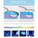 Lanomi Men's Blue Light Filter Reading Glasses - Rectangle Metal Semi-Frame UV400 Protection - Anti-Blue Computer Glasses - 0.0 Diopters - Buy Online on GoSupps.com