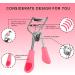 46-in-1 Pink Eyelash Curler with Comb Kit - Extension Tweezers, Brow Brush, Scissors, Silicone Refills - Buy Online on GoSupps.com