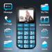 Uleway Senior Cell Phone - Large Button Dual SIM SOS No Contract - Perfect GSM Phone for Pensioners - Includes Charging Station - Blue - Buy Online on GoSupps.com