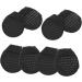 TEHAUX 8 Pairs Breathable Forefoot Toe Socks for Heels - Absorbent, Invisible, and Comfortable - Miss Black Cotton Sponge Silicone - 0.6X9X10.5CM - Buy Online on GoSupps.com