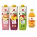 Hollinger Bio Premium Pack Mixte Jus de Fruits Biologiques P che Mangue Pomme Sauvage 3x1L Plus Boisson Immun+ Gingembre 330ml
