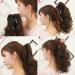 Battnot Ladies Thick Curly Ponytail Clip-In Hair Extensions | Heat-Resistant 25cm Braid - Sparkling Hair Rings for Women & Girls - Buy Online on GoSupps.com