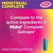 Menstrual Complete Pain Relief Gelcaps - 72 Count | PMS Cramps Bloating Fatigue & Headache Relief | Compare to Midol Complete - Buy Online on GoSupps.com