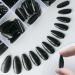 240pc Short Almond Black Press on Nails - Full Cover Fake Nail Tips for Women, Girls, Kids - French Stiletto Manicure with Adhesive Tabs | LoveOurHome - Buy Online on GoSupps.com