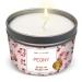 MAGNIFICENT101 Flower Intention Smudge Candle for House Energy Cleansing, Banishes Negative Energy I Purification and Chakra Healing - Natural Soy Wax Tin Candle 6oz (Peony)