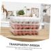 GLEAVI 34 Egg Preservation Box Egg Holder for Fridge Eggs Refrigerator Crisper Plastic Egg Tray re-usable - Buy Online on GoSupps.com