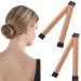 2Pcs Hair Bun Maker Bun Makers for Hair Hair Donut Maker French Twist Bun Shaper Hairstyles Accessories for Women Girls Ballet Dancer Coffee