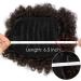 Short Kinky Curly Synthetic Afro Puff Drawstring Bun Ponytail Extension - Medium Size 4# - Updo Hairpiece Clip-in Bun Ponytail for Natural Looking Hair Style (65g) - Buy Online on GoSupps.com