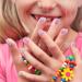 240 Pieces Kids Pre-glue Full Cover Fake Nails | Cartoon Press-on Gradient Short Nail Tips for Girls - Buy Online on GoSupps.com
