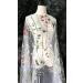 51 Width Exquisite Floral Flower Embroidery Mesh Lace Fabric Sewing Lace Trim Fabrics for DIY Wedding Dress Craft Home Decor (2 Yard White)