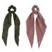 Getacota 9-Piece Bowknot Hair Scrunchies Set - Satin Chiffon Long Tail Scrunchy Scarf Vintage Ponytail Holder for Women - Buy Online on GoSupps.com