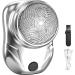 Face Shaver for Men | Rechargeable Electric Razor - Cordless Mini Electric Razor for Men's Grooming Silver - Buy Online on GoSupps.com