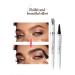 Buy Long Lasting Light Brown Eyebrow Pencil - Waterproof & Smudge-Proof 4 Fork Tip Design for Perfect Eyebrow Makeup | Worldwide Shipping - Buy Online on GoSupps.com