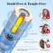 Cordless Auto Curling Iron - 6 Temp & 11 Timer - USB Rechargeable - Detangle & Scald-Free - Portable Spin Hair Iron - Fast Heat - Blue - Buy Online on GoSupps.com