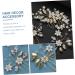 minkissy 2 Sets Hairpin Decorative Hair Combs Pearl Hair Combs Decorative Headpiece Bridal Hair Combs Hair Accessories for Girls Braids Accessories Pearl Headpieces Wedding Zinc Alloy Bride - Buy Online on GoSupps.com