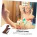 Gradeneve Sandalwood Comb - Portable Wooden Hair Comb for Curly Hair & Scalp Care | Wide Tooth Ridge Comb for Hair Pimples - Buy Online on GoSupps.com