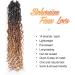 Toyotress Boho Bohemian Faux Locs Crochet Hair Extensions 18 Inches Curly Ends Black (OT30/27) - Buy Online on GoSupps.com