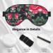 Shop Rose Flower Floral Print Unisex Eye Mask - Soft Comfortable Light-Blocking Sleep Mask for Better Rest | International Shipping - Buy Online on GoSupps.com