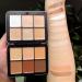 12 Color Professional Makeup Cream Contour Palette with Brush Set - Full Coverage Concealer Palette for Contouring Face Makeup - Ideal Gift for Women & Girls #6 - Buy Online on GoSupps.com
