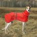 Greyhound Whippet Raincoat with Reflective Bar - Red, M Medium (56-58CM) | Waterproof Adjustable Vest for Stylish Greyhounds, Lurchers, and Whippets - Buy Online on GoSupps.com