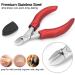 VOGARB Toenail Clippers for Thick Nails Innovative Curved Sharp Blade Heavy Duty Toe Nail Nippers for Men Adults Seniors Comfort Handle (Wine-red Single) Wine-red Single - Buy Online on GoSupps.com