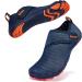 Racqua Kids Water Shoes Quick Dry Barefoot Lightweight - Blue/Orange - Size 6 Big Kid - Buy Online on GoSupps.com