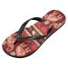 Mnsruu Mandala Flower Flip-Flops - Tribal Elephant Design Red Multi-Colored Footwear for Home Hotel Spa & Travel - Unisex for Men & Women - Buy Online on GoSupps.com