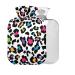Colorful leopard heat bottle with reference 1 l small gauge stamp for pain relief back pain hot and cold therapy BPA-free