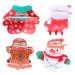 POPETPOP Christmas Hair Claw Small Hair Clips for Women Girls Non-slip Strong Grip Hair Clamps Xmas Snowman Glove Socks Gingerbread Jaw Clips Hair Styling Accessories