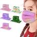 WEXCV Kinder Mundschutz Disposable Children's Masks for Boys & Girls 50 Pack 3-Layer Facial Masks in Pink White Green Blue Safe Mouth & Nose Protection - Buy Online on GoSupps.com