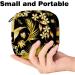 Muooum Menstrual Polster Bag | Zip Bond Bag for Tampons | Women's Collect Bags | Golden Flowers Tree Pattern | Perfect Gift for Girls - Buy Online on GoSupps.com
