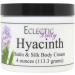 Eclectic Lady Hyacinth Satin and Silk Cream Body Cream Body Lotion 4 oz - Shea Butter Aloe Silk Amino Acids Vitamin E Phthalate-Free Handcrafted in USA - Perfect For Women 4 Ounce (Pack of 1)
