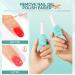 Morovan Gel Nail Polish Remover Kit - Quick & Easy Gel Polish Removal in 3-5 Mins | Includes Liquid Latex Tape Nail Strengthener & Cuticle Pusher | International Shipping Available - Buy Online on GoSupps.com