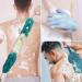 Long Handle Back Loofah Shower Brush - Soft Nylon Mesh, Exfoliating Body Scrubber - Buy Online on GoSupps.com