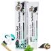 JXJFOZ Whitening activated charcoal toothpaste - Fluoride-free black toothpaste - Natural charcoal whitening - Active toothpaste - White teeth - 120 g