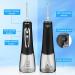 Portable Water Flosser Cordless 300ML Oral Irrigator with 5 Modes 6 Tips IPX7 Waterproof & USB Rechargeable for Home & Travel Black - Buy Online on GoSupps.com