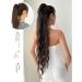Ponytail Extensions Natural Wavy Wave 32 inch Claw Ponytail Extension Hair Long Heat Resistant Fiber Synthetic Hairpiece For Women Party Daily Used for Women(Blonde) 32inches Blonde - Buy Online on GoSupps.com