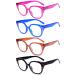 Eyekepper 4-pack Bifocal Reading Glasses Women Bi-focal Readers +3.00 4 Pack Clear Lens Mix Color 3.0 x