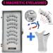 3D Magnetic Eyelashes | No Glue Needed Anime Eyelashes Strip - Manga Natural Lashes with Applicator Reusable Comfortable Magnetic Eyelashes for Bigger and Brighter Eyes - Buy Online on GoSupps.com
