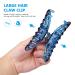 Transparent Blue Large Resin Hair Claw Clip for Women - Stylish Hair Accessories for Every Occasion - Buy Online on GoSupps.com