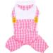Zunea Small Dog Pyjamas Soft Cotton Puppy Clothes Summer Pajamas Jumpsuit Plaid Sleeping Wear Breathable Pjs Apparel Outfits Chihuahua Pullover Shirt Clothing for Pet Cats Dogs Girl Boys Pink M M pink - Buy Online on GoSupps.com