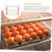 KOMBIUDA Fridge Eggs Holder Egg Grid Eggs Clear Plastic Containers Clear Plastic Tray Plastic Egg Holder Household Crisper Transparent 22.3X16.2X10.1CM - Buy Online on GoSupps.com