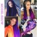 SEGO 5 Packs Crochet Braid Extensions - Kanekalon Hair in 3 Tones (Black Dark Pink Dark Blue) - 24 Length - Buy Online on GoSupps.com