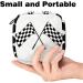 Black & White Checkered Women s Bandage Storage Bag | Portable Menstrual Cup Pocket with Zipper for Teens & Women - Buy Online on GoSupps.com