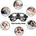 White Flowers & Skull Print Eye Covers | Soft Blackout Sleep Masks for Travel | Cute & Comfortable Eye Masks for Men & Women - Buy Online on GoSupps.com